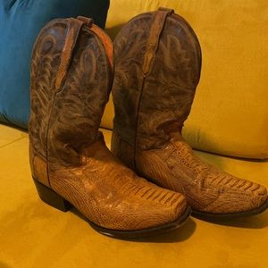 Dan Post Ostrich Leg Exotics Men’s US Size 11 1/2 D